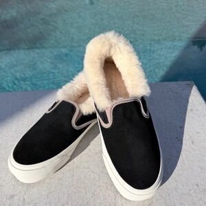 Vans Vault OG Classic Slip-On LX Color Black/Pine Bark Size 9